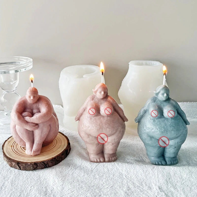Candle Making Fat - Abstract Menselijk Lichaam Kaars Siliconen Mal