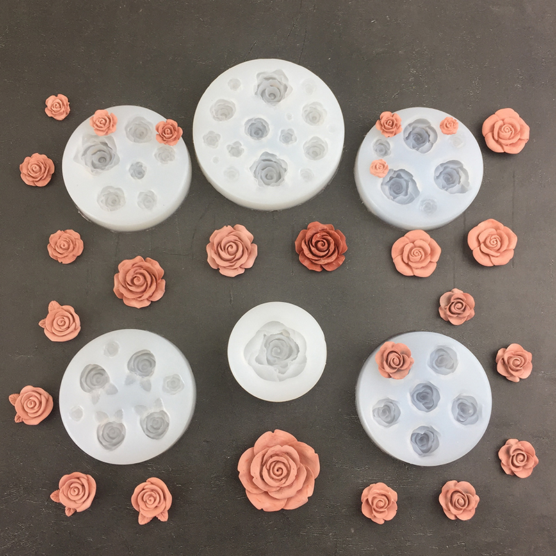Candle Making Tools - 3d Rose Bloemvorm Blad Siliconen Mallen