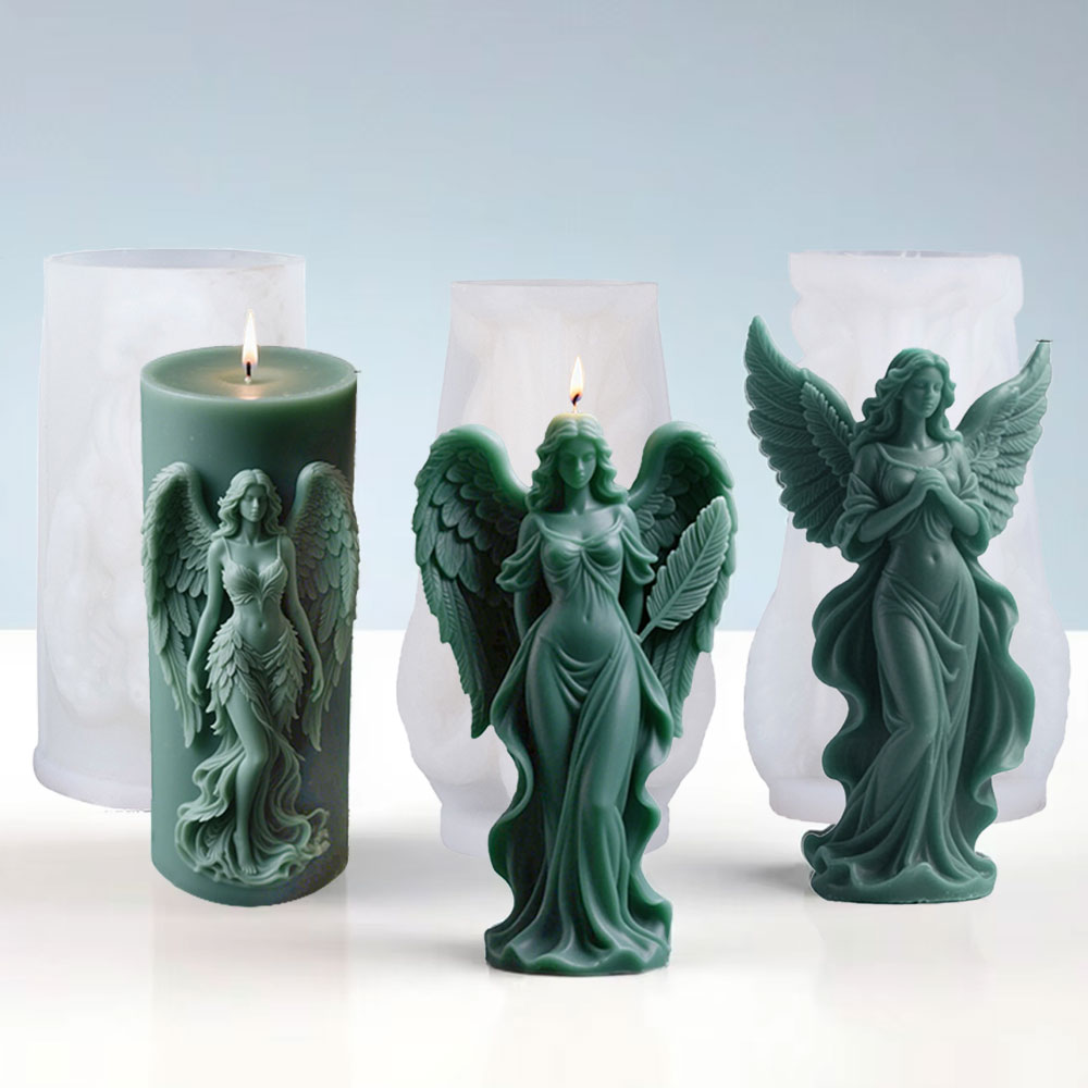 Candle Making Course - Vleugels Godin Geurende Siliconen Kaars Schimmel