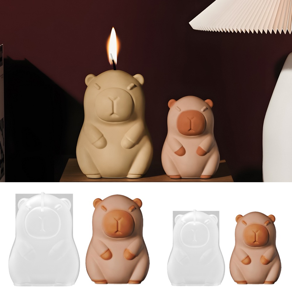 Candle Making Experience - Staande Capibara geurkaars siliconen mal 3D