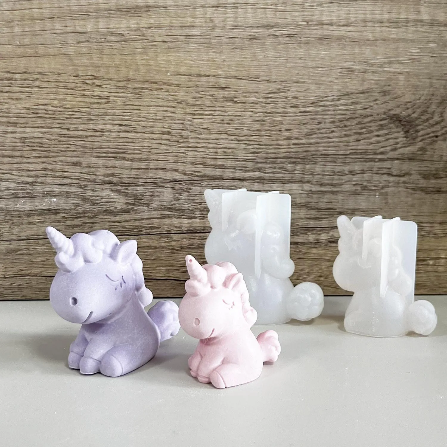 Candle Making Tools - 3D Geometrische Siliconen Eenhoorn Kat Herten