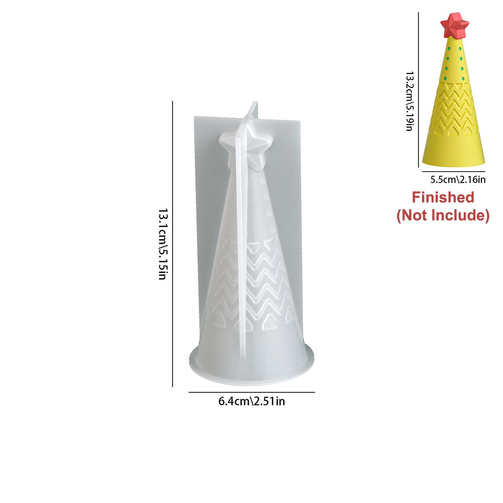 Xmas Candle Making - Siliconen Kerstkegel Kaars Schimmel Kristal DIY