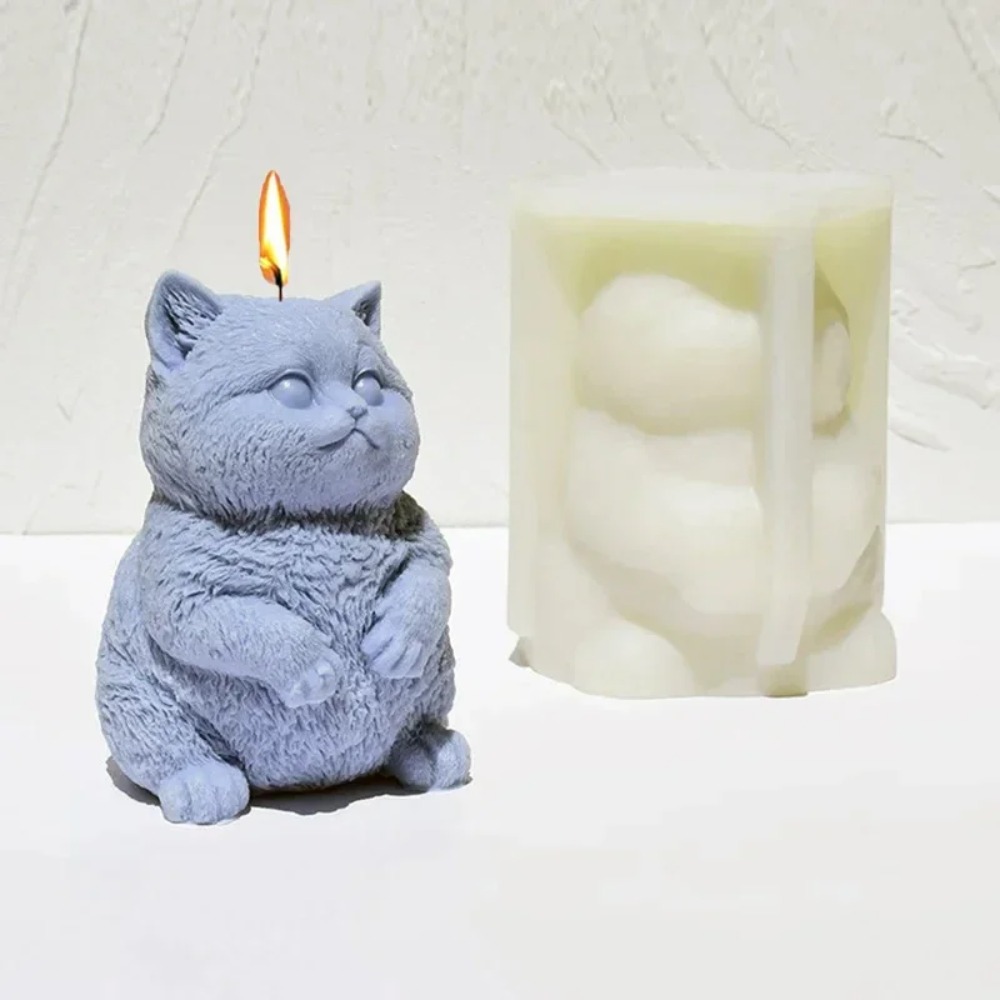 Candle Making Fat - 3D Fat Cat Aromatherapie Kaars Siliconen