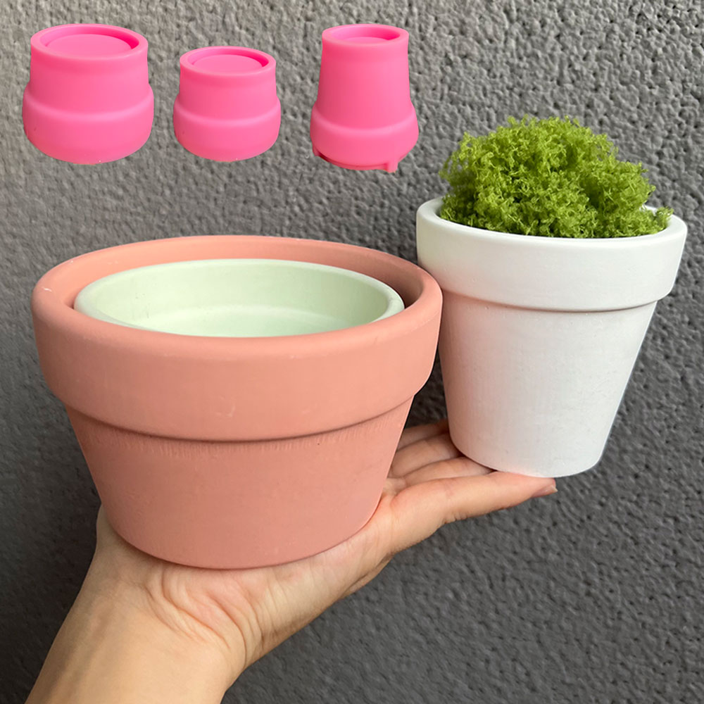 Candle Making Vessels - Grote Betonnen Plant Pot Siliconen Mal