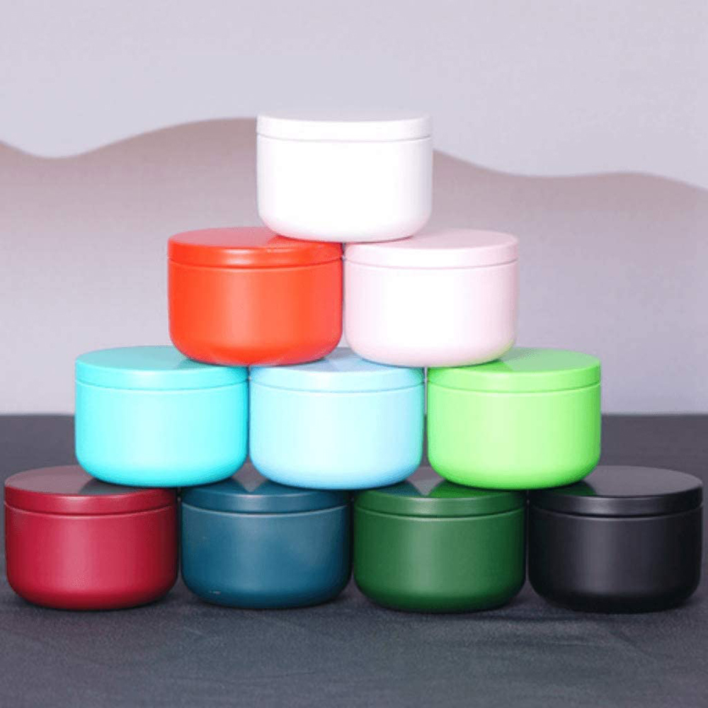 Candle Making Vessels - Theeblikje met luchtdichte deksels Blik Theeopslagcontainers