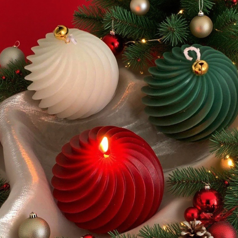Spiraalstreep Bal Siliconen Ka - Xmas Candle Making recensie en prijs