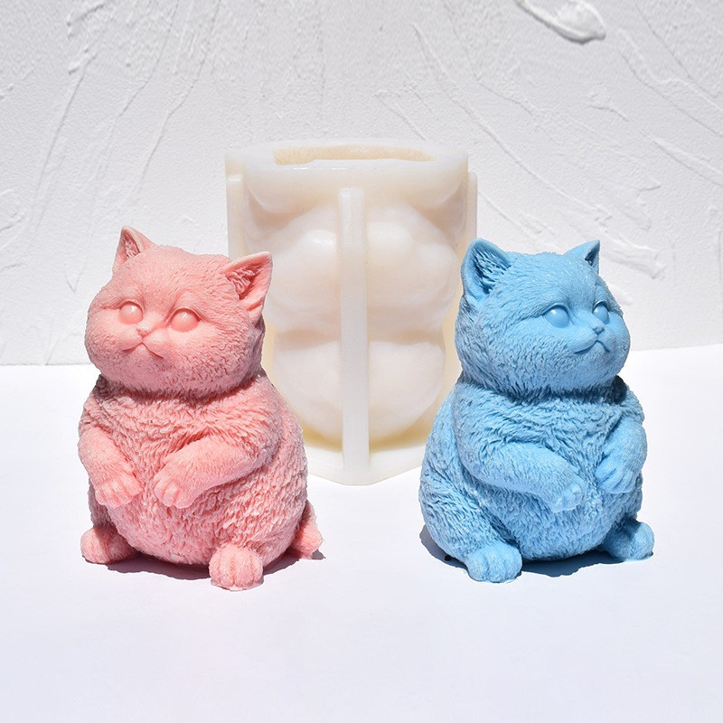 3D Fat Cat siliconen kaarsvorm - Candle Making Fat recensie en prijs