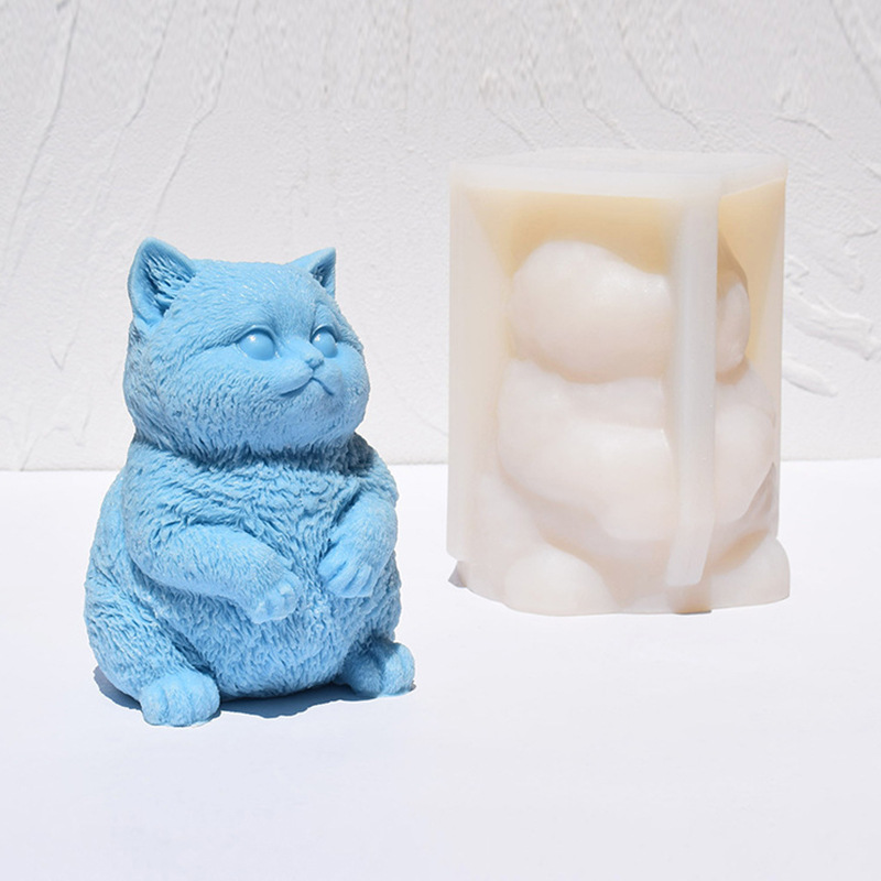 3D Fat Cat siliconen kaarsvorm - Candle Making Fat recensie en prijs