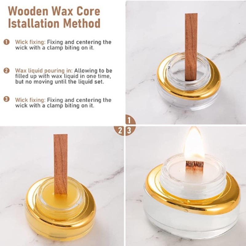 40-delige houten kaarslontset  - Wood Wick Crackle recensie en prijs
