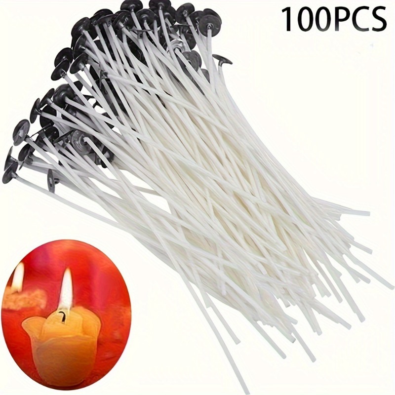 6-20cm 100 stuks Rookloze Kaar - Cotton Wick Pre Tabbed recensie en prijs