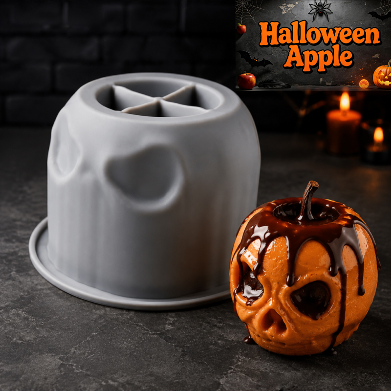 Halloween schedel appel silico - Candle Making Easy recensie en prijs