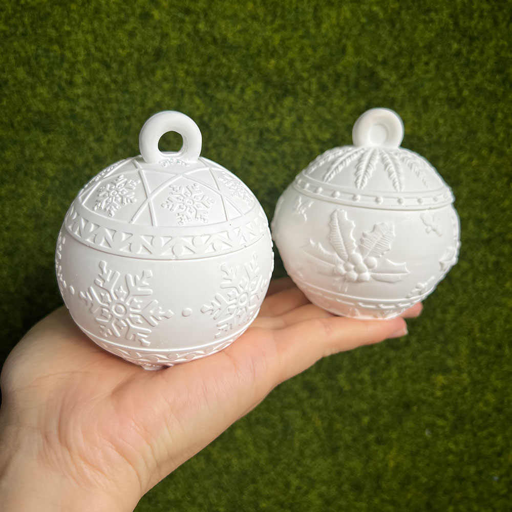 Kerst Ronde Bal Kaars Pot Sili - Xmas Candle Making recensie en prijs
