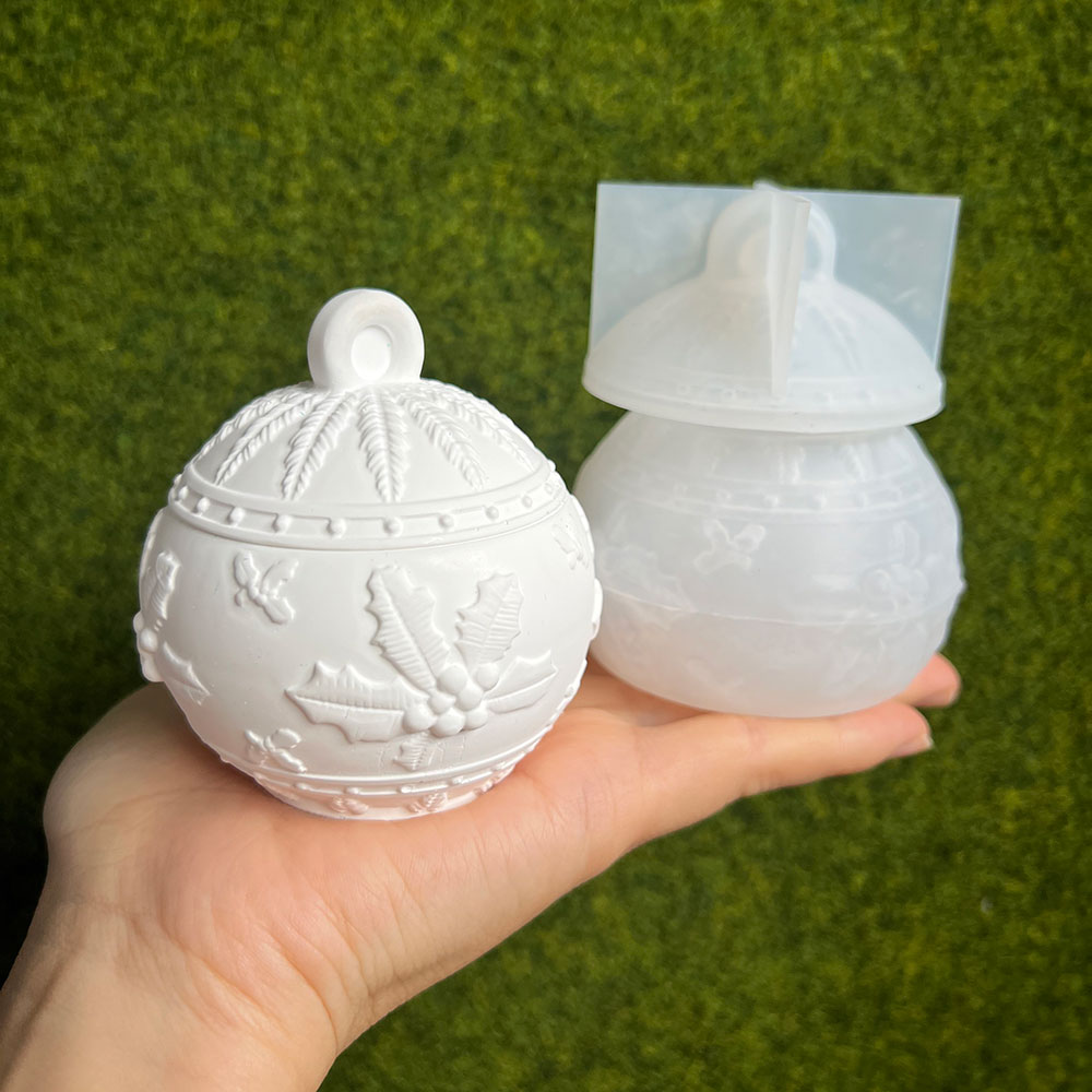 Kerst Ronde Bal Kaars Pot Sili - Xmas Candle Making recensie en prijs