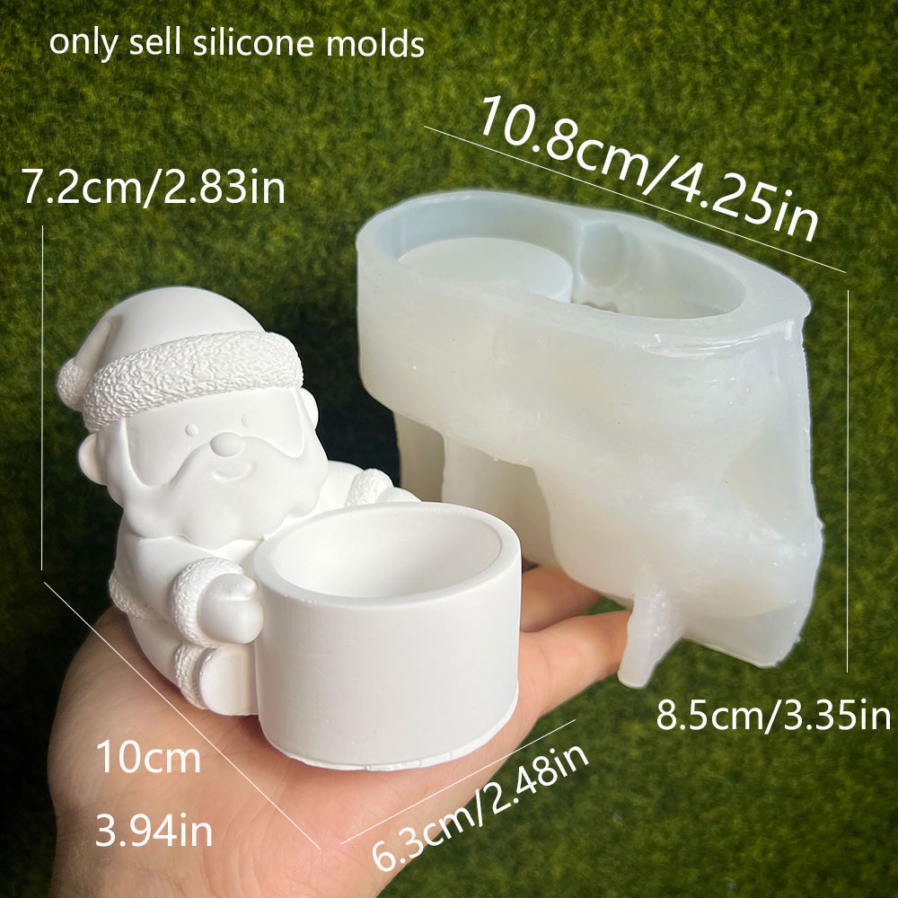 DIY Kerstman Kandelaar Silicon - Xmas Candle Making recensie en prijs