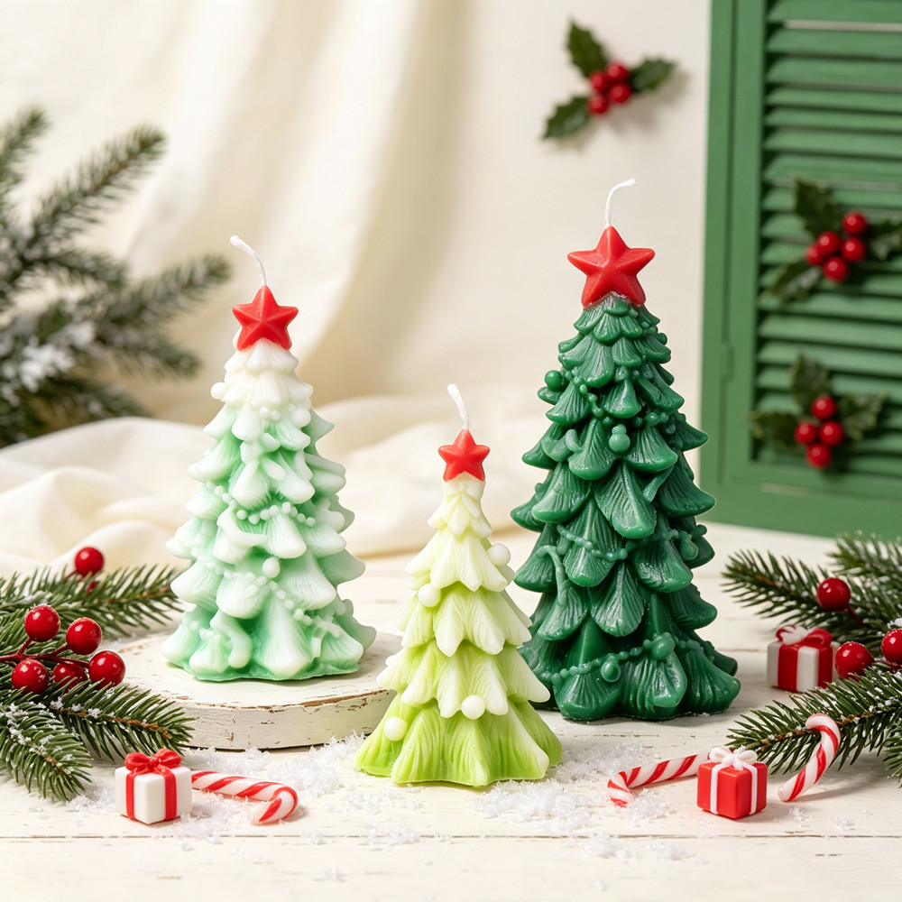 Stervormige Kerstboom Silicone - Xmas Candle Making recensie en prijs