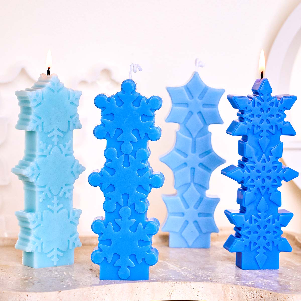 Kerst Sneeuwvlok Kaars Schimme - Xmas Candle Making recensie en prijs