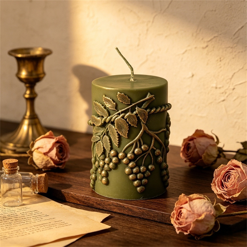 Rustieke reliëf-bessenbladrank - Candle Making Vinings recensie en prijs