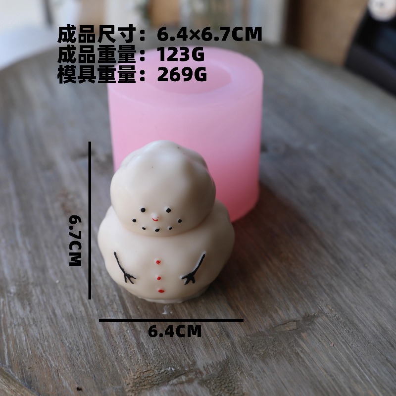 Dikke sneeuwman siliconen mal  - Candle Making Fat recensie en prijs
