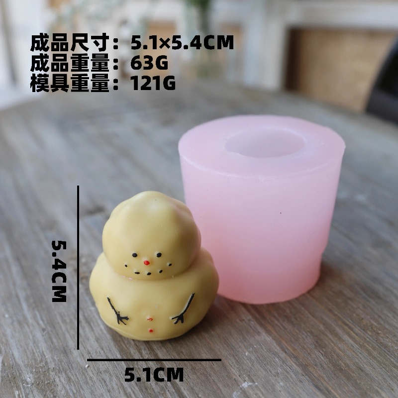 Dikke sneeuwman siliconen mal  - Candle Making Fat recensie en prijs