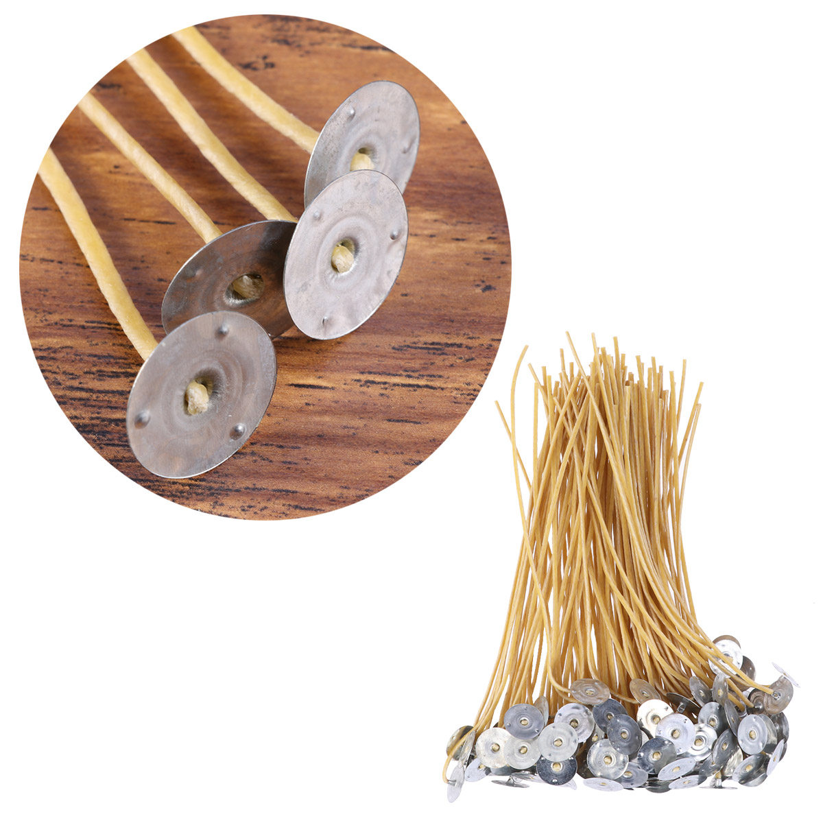 100 stuks natuurlijke bijenwas - Cotton Wick Pre Tabbed recensie en prijs
