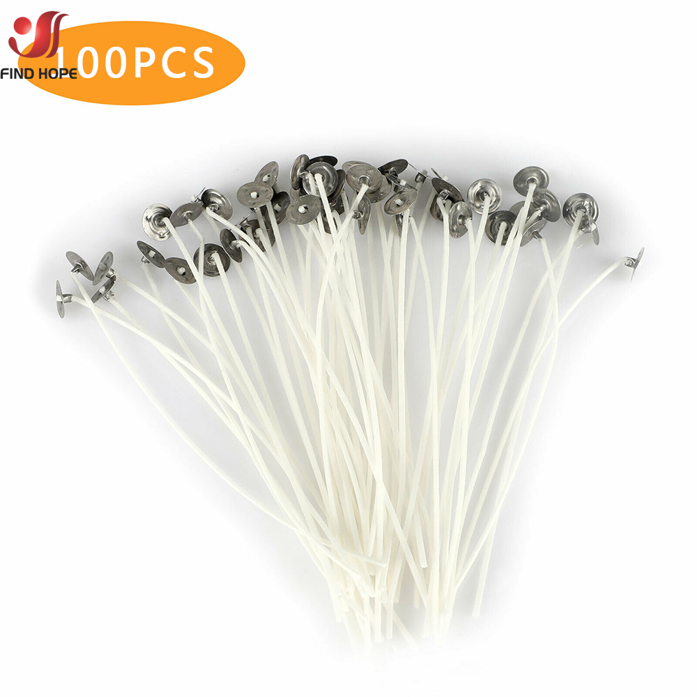 100 stks/zak Rookloze Kaars Wi - Cotton Wick Pre Tabbed recensie en prijs