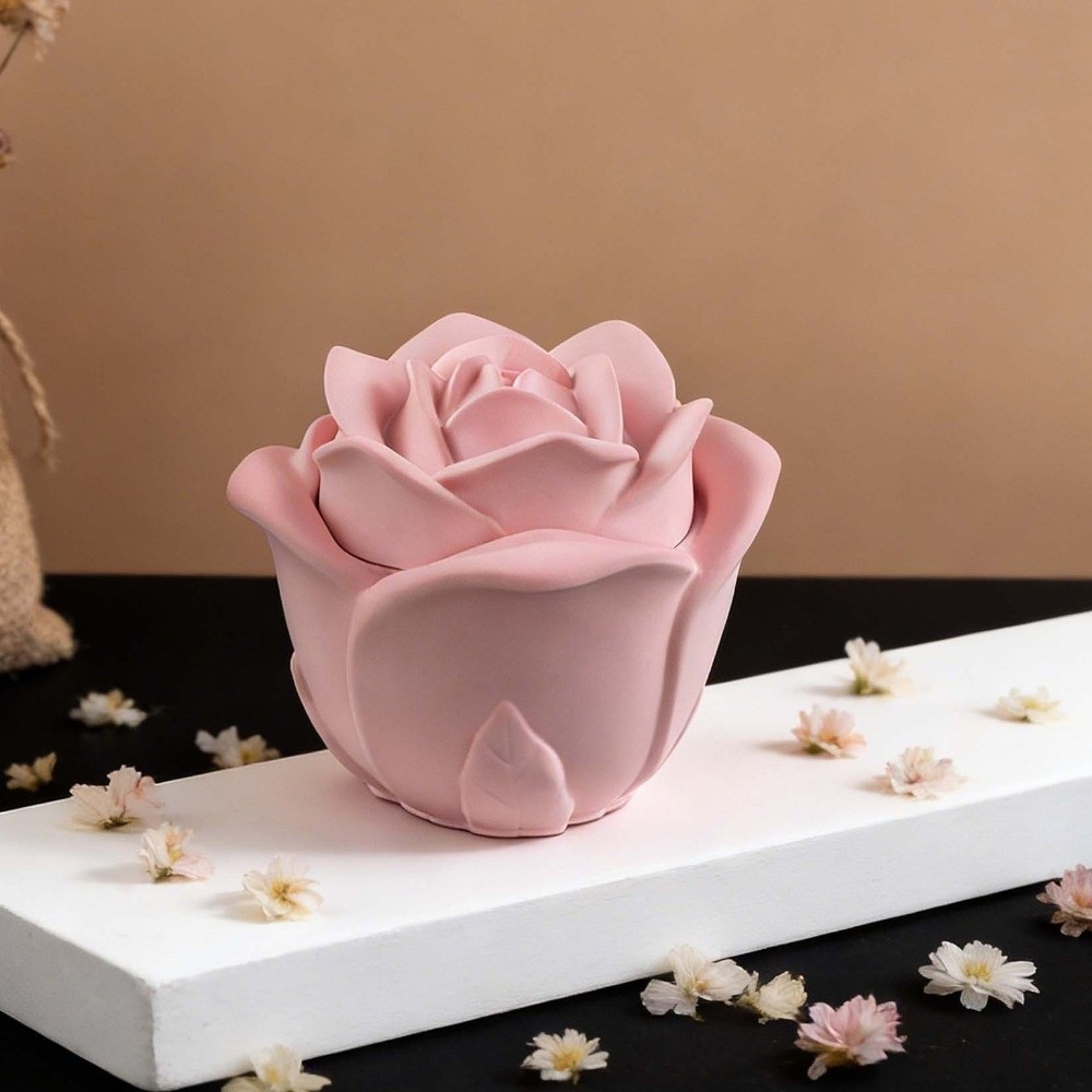 Kaarsenvaasjes siliconen roos  - Candle Making Vessels recensie en prijs