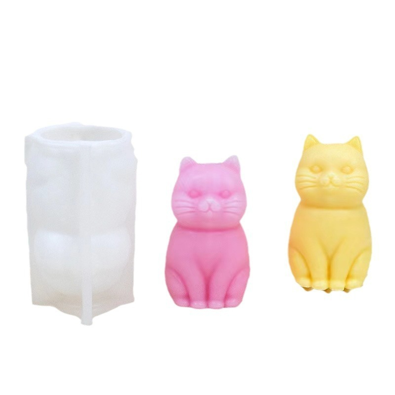3D dikke kat dierlijke silicon - Candle Making Fat recensie en prijs
