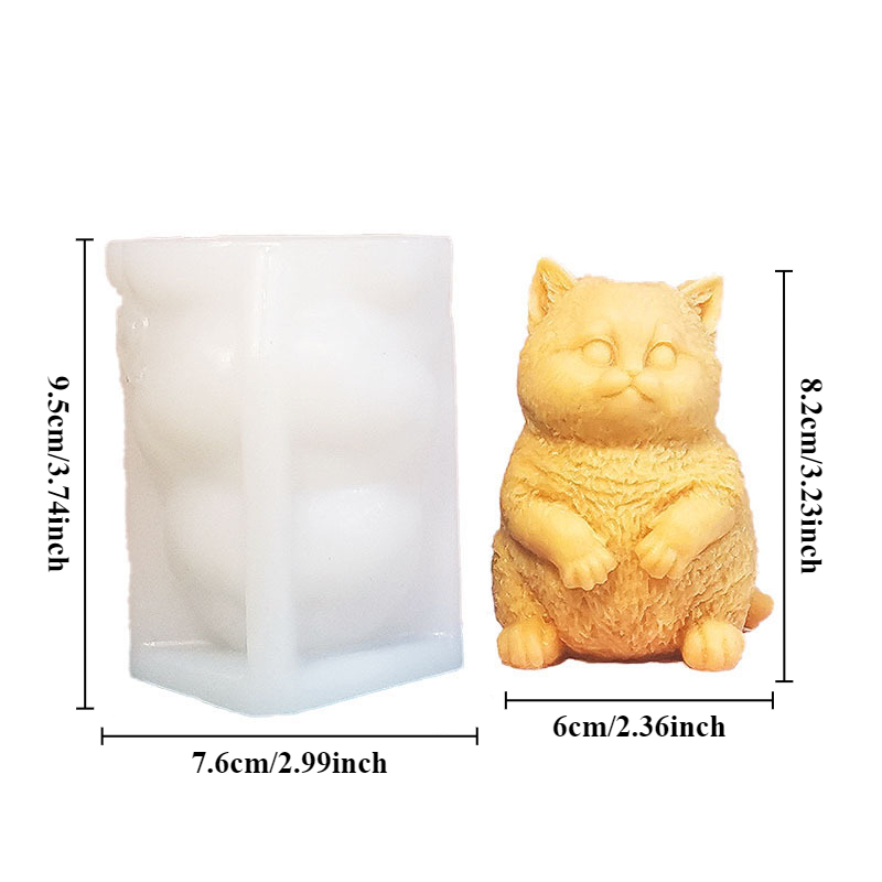 DIY Staande Dikke Kat Silicone - Candle Making Fat recensie en prijs