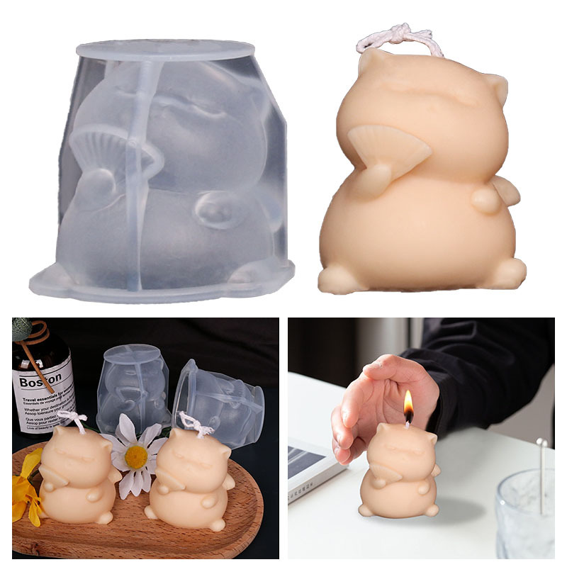 Schattige Dikke Kat Siliconen  - Candle Making Fat recensie en prijs