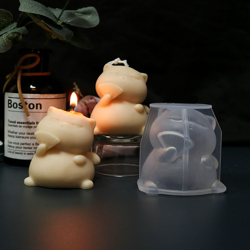 Schattige Dikke Kat Siliconen  - Candle Making Fat recensie en prijs