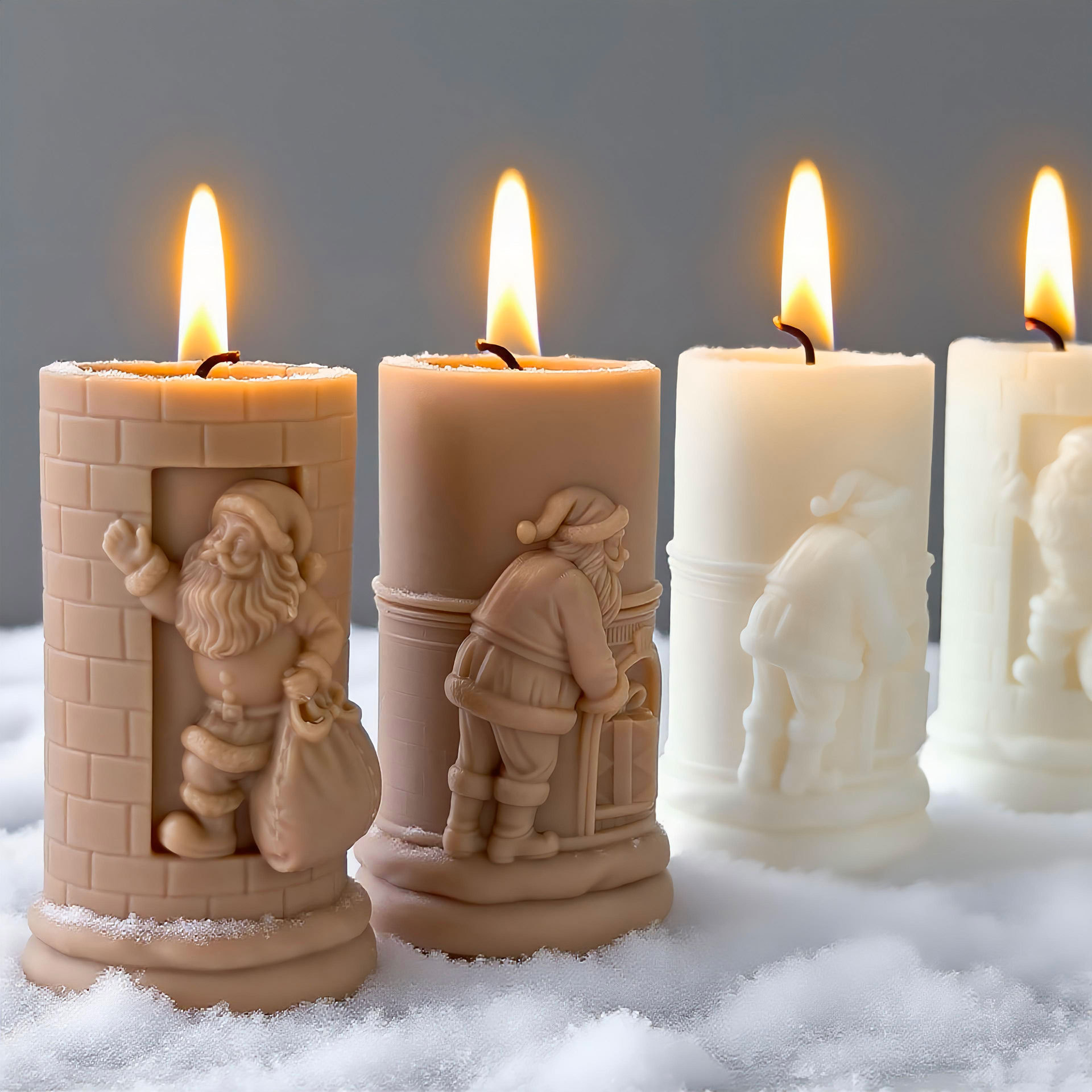 Relief Cilinder Kerstman Kerst - Xmas Candle Making recensie en prijs