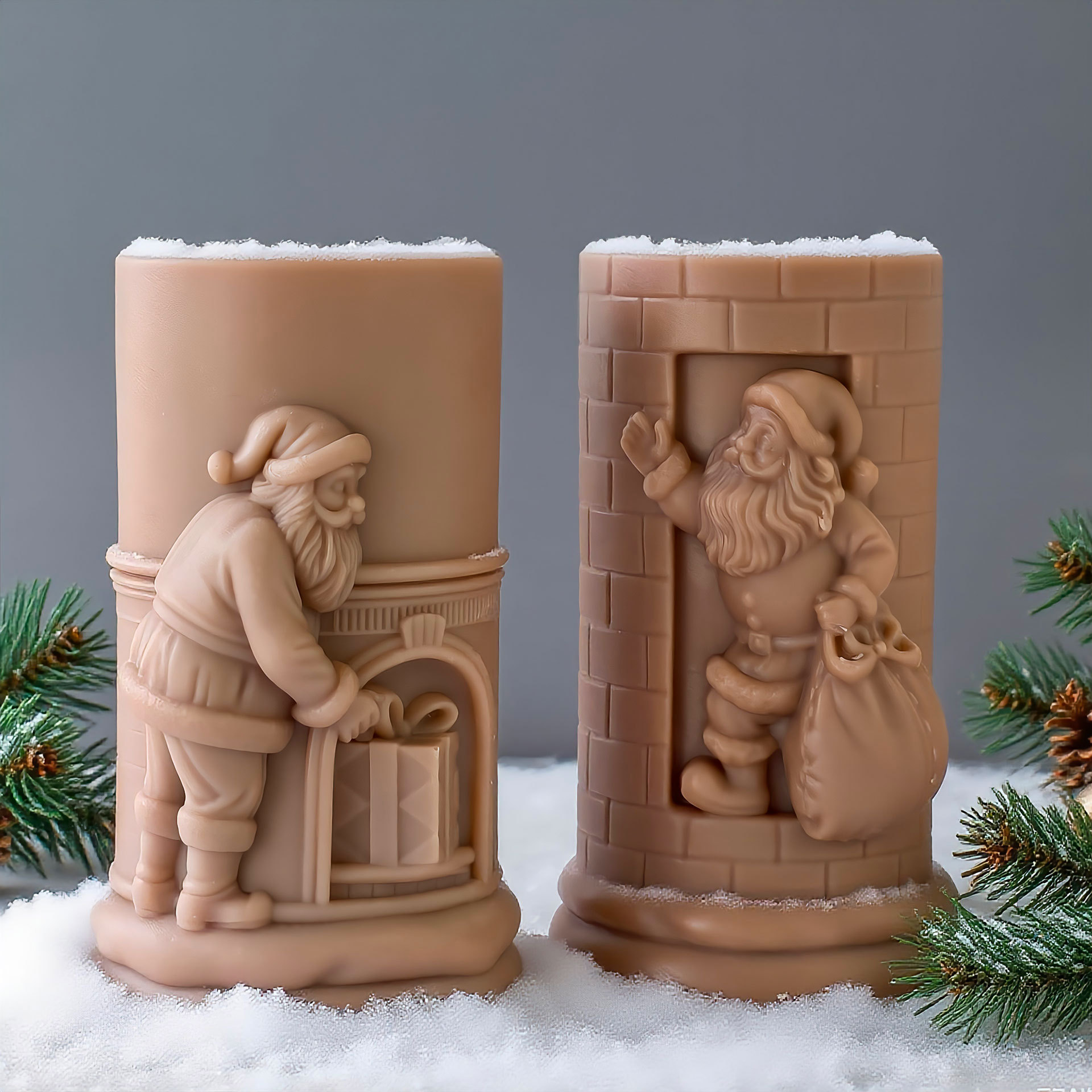 Relief Cilinder Kerstman Kerst - Xmas Candle Making recensie en prijs
