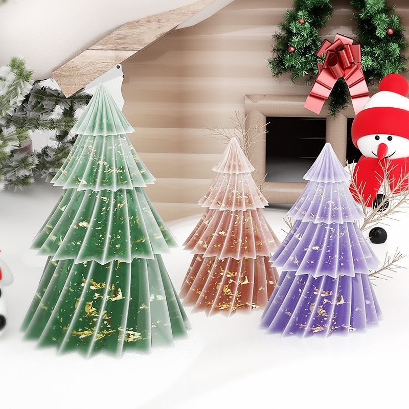 2 maten 3D geplooide kerstboom - Xmas Candle Making recensie en prijs