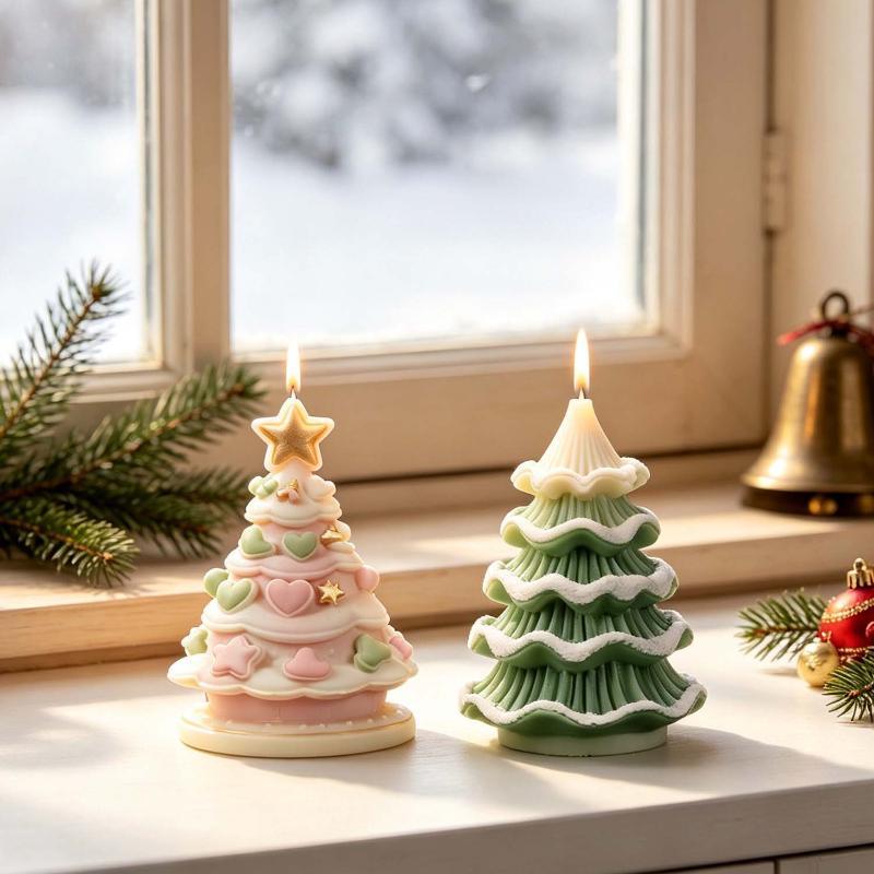 DIY Kerstboom siliconen mal de - Xmas Candle Making recensie en prijs