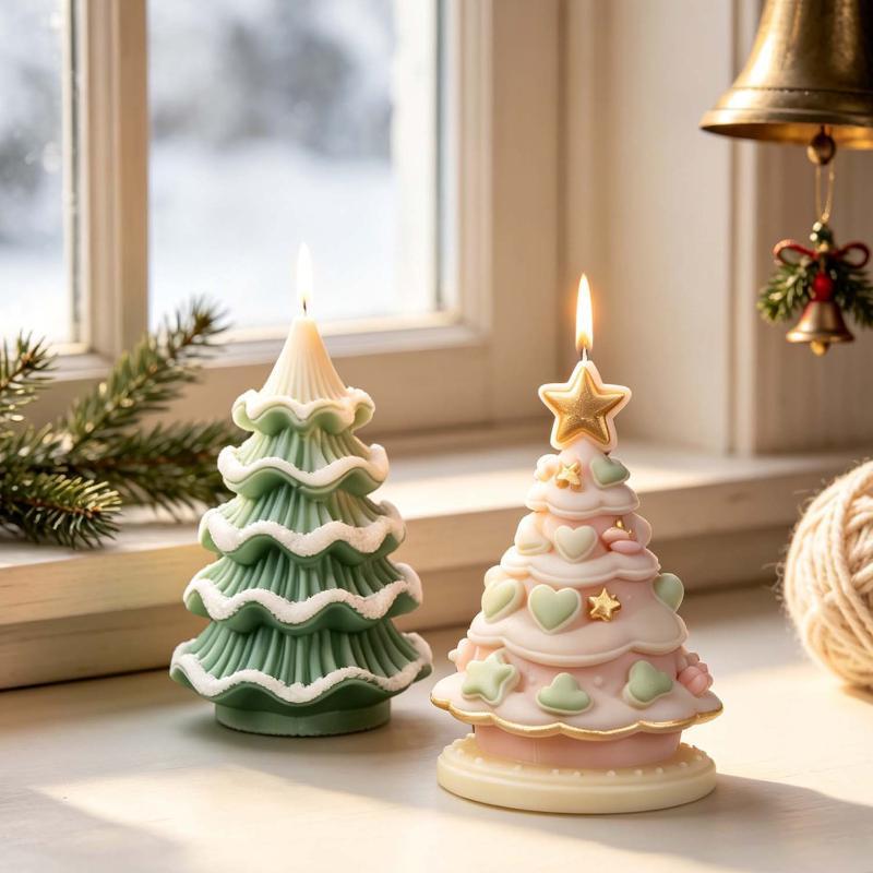 DIY Kerstboom siliconen mal de - Xmas Candle Making recensie en prijs
