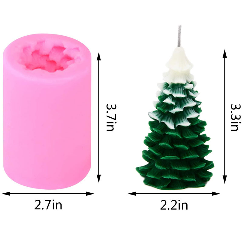 3D Kerstboom Kaars Schimmel Si - Xmas Candle Making recensie en prijs